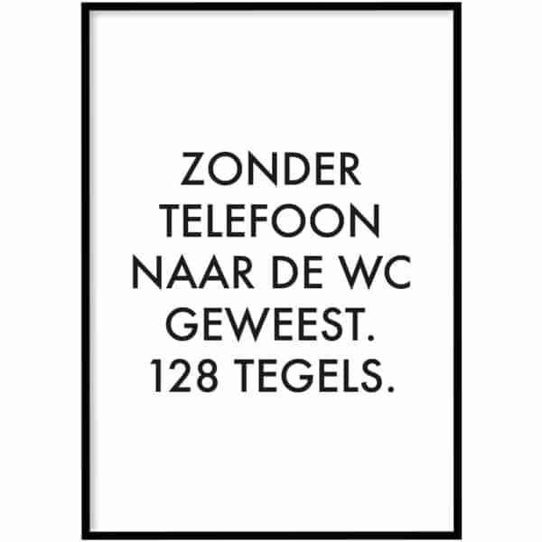 WC Poster - 128 tegels