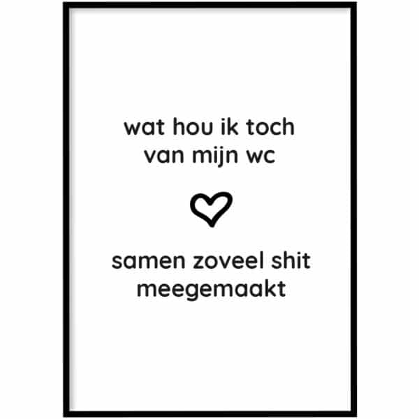 WC Poster - Meegemaakt