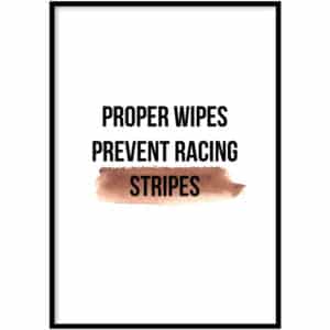 WC Poster - Racing stripes