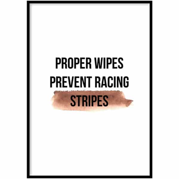 WC Poster - Racing stripes