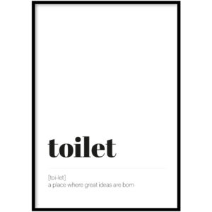 WC Poster - Toilet