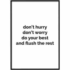 WC Poster - Don't hurry