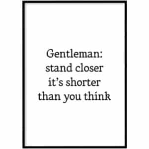 WC Poster - Gentleman