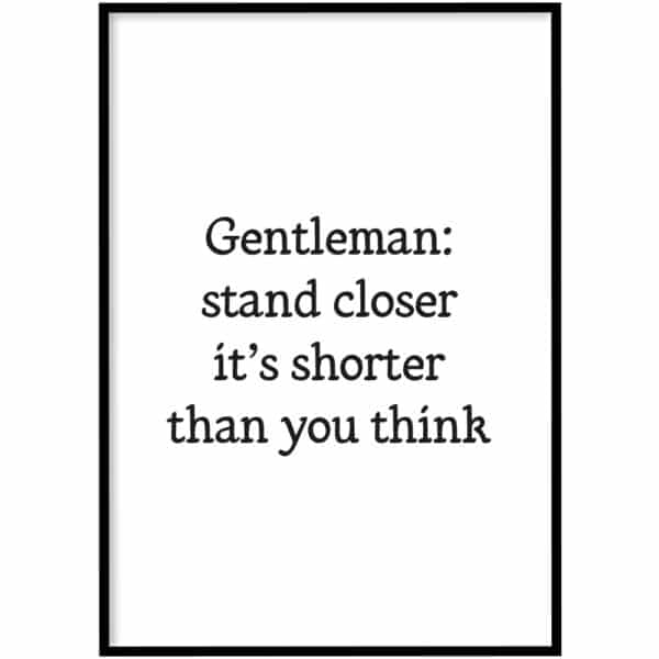 WC Poster - Gentleman