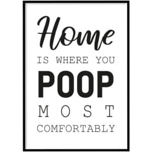 WC Poster - Most comfortably