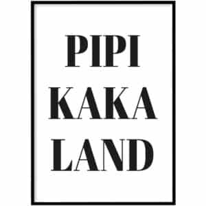 WC Poster - Pipi Kaka Land
