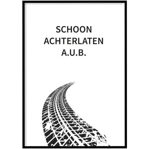 WC Poster - Schoon achterlaten