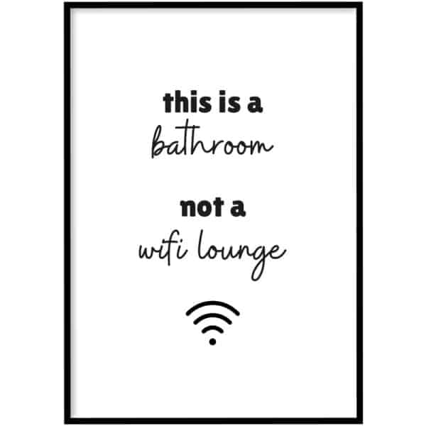 WC Poster - Wifi lounge