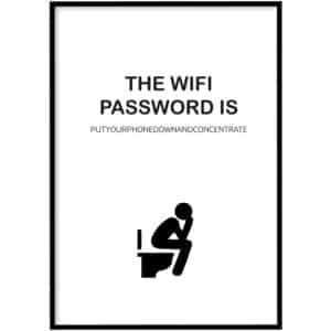 WC Poster - Wifi password